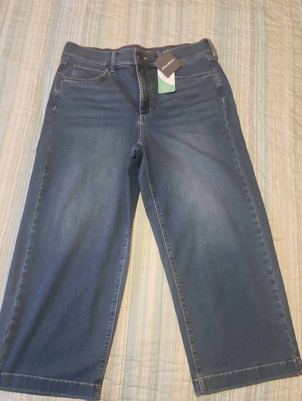 Eddie Bauer Women's Straight-Leg Blue Jeans